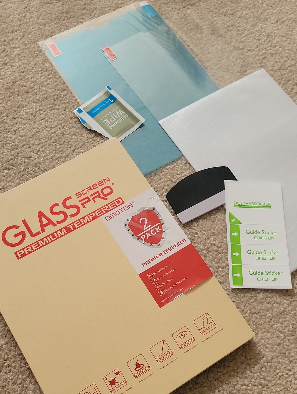 Free W Any Purch!Tempered Glass Screen Protector for Tablets - Clear. JUST ONE.